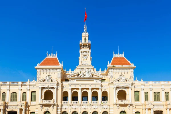 Chi Minh Δημαρχείο Σαϊγκόν Δημαρχείο Επιτροπή Κεντρικά Γραφεία Είναι Ένα — Φωτογραφία Αρχείου
