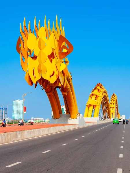 Ponte Danang Dragon Attraverso Fiume Han Nella Città Nang Vietnam — Foto Stock