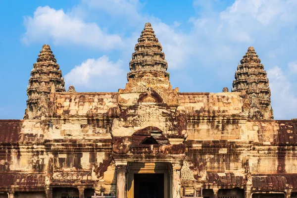Angkor Wat Templom Siem Arapban Kambodzsában Angkor Wat Világ Legnagyobb — Stock Fotó