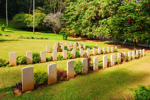 Cemitério Kandy Cemitério Militar Britânico Localizado Kandy Sri Lanka Cemitério — Fotografia de Stock