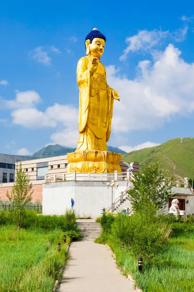 Der Internationale Buddha Park Liegt Fuße Des Zaisan Tolgoi Hügels — Stockfoto