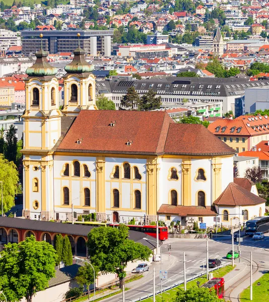 Vista Panorámica Aérea Innsbruck Innsbruck Capital Del Tirol Oeste Austria —  Fotos de Stock