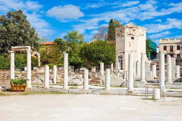 Atina Daki Roma Agorası Akropolis Kuzeyinde Antik Agora Nın Doğusunda — Stok fotoğraf