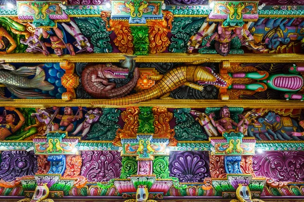 Trincomalee Sri Lanka February 2017 Kuil Pathirakali Amman Atau Interior — Stok Foto