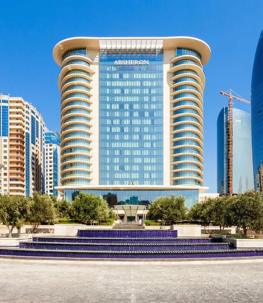 Baku Azerbaijan Settembre 2016 Marriott Absheron Baku Hotel Stelle Lusso — Foto Stock