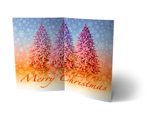 Χριστούγεννα μπάλες φυλλάδιο, Εικονογράφηση κάρτας — Φωτογραφία Αρχείου