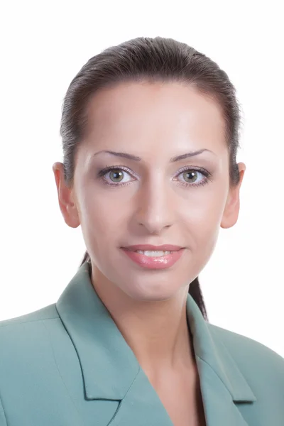 Černovlasá mladá žena - zaměstnance úřadu — Stock fotografie