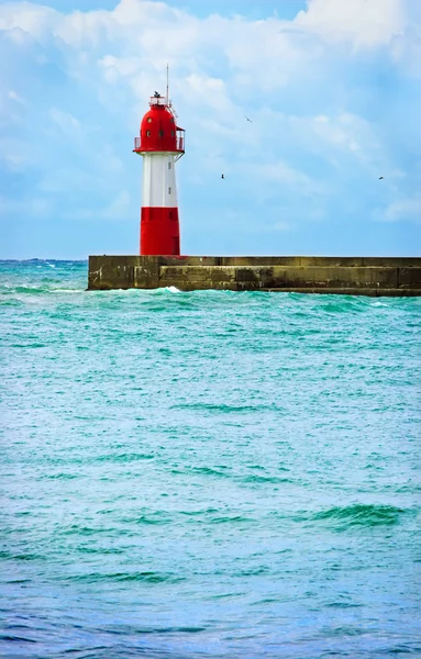 Beacon in solnchny clear day. Sochi — Stock Photo, Image