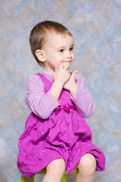 The child in a pink dress — Stock Photo, Image