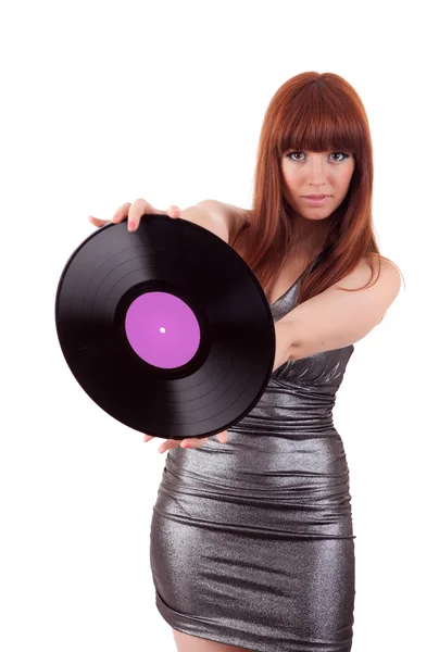 Mulher bonita - DJ — Fotografia de Stock
