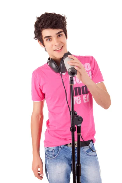 Bella cantante — Foto Stock