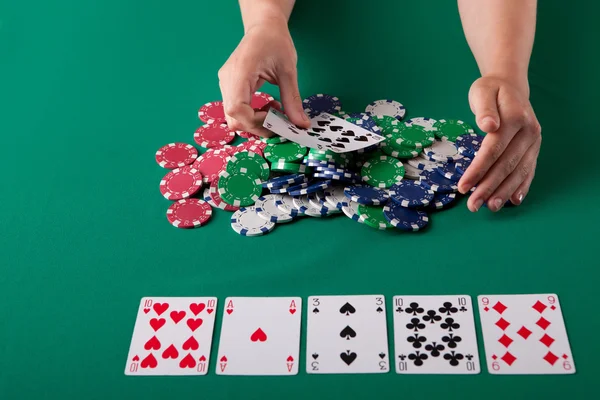 Jogo de poker — Fotografia de Stock