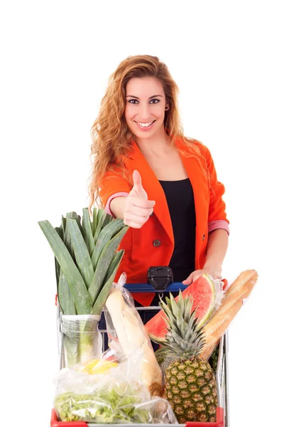 Mooie vrouw. — Stockfoto