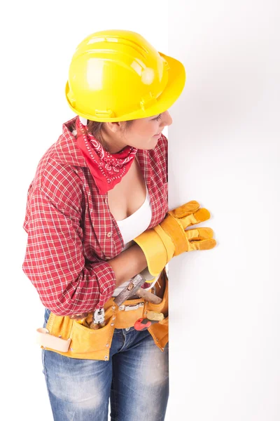 Trabajadores de la construcción — Foto de Stock