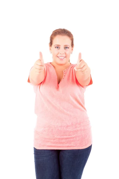 Mujer sobrecargada — Foto de Stock