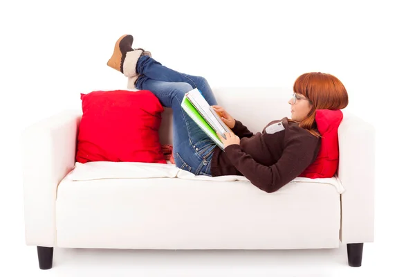 Mujer estudiando — Foto de Stock