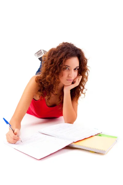 Girl studying — Stock Photo, Image