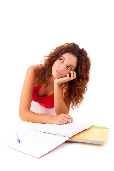 Girl studying — Stock Photo, Image