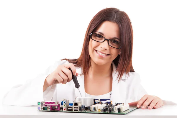 Computer technician — Stock Photo, Image