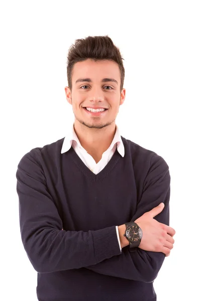 Jovem bonito homem posando — Fotografia de Stock