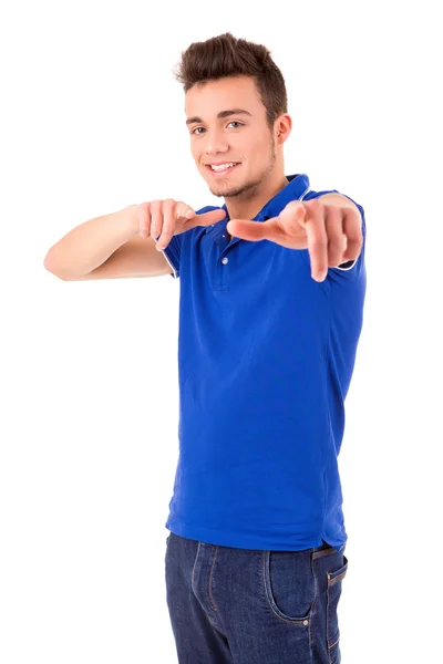 Young student expressing positivity — Stock Photo, Image