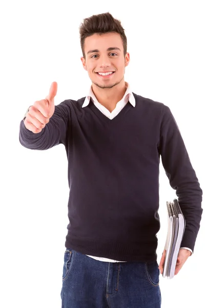 Young happy student — Stock Photo, Image