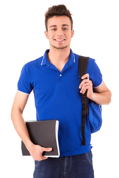 Junge glückliche Studentin — Stockfoto