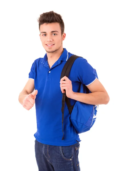 Joven estudiante feliz — Foto de Stock