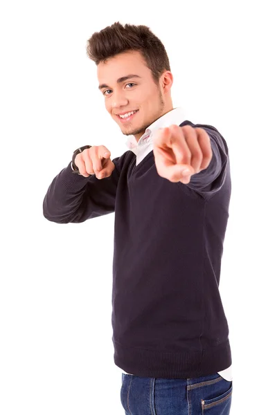 Young student expressing positivity — Stock Photo, Image