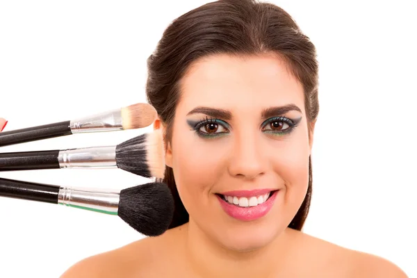 Make-up kunstenaar — Stockfoto