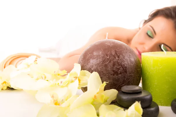 Mujer en Spa — Foto de Stock