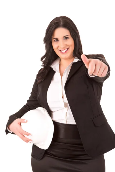 Large business woman — Stock Photo, Image