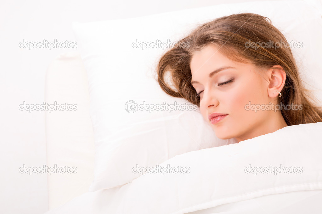 Woman in bed