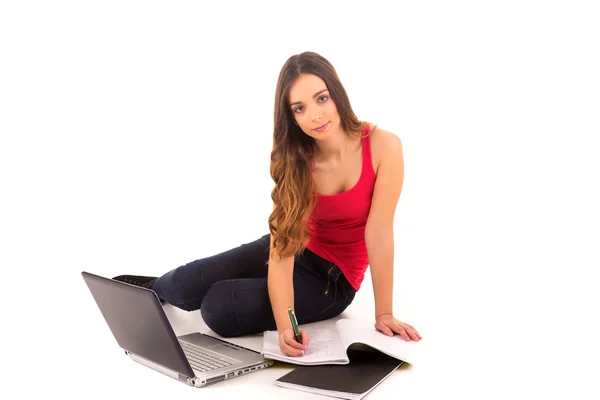 Chica estudiando — Foto de Stock