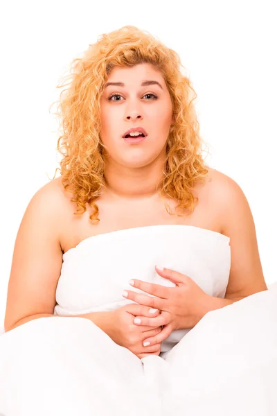 Woman in bed — Stock Photo, Image