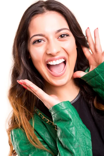 Mujer feliz — Foto de Stock