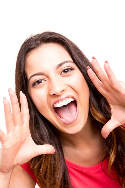 Mulher feliz — Fotografia de Stock