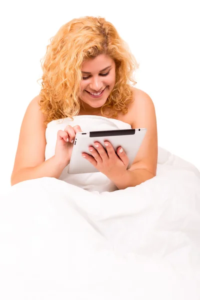 Woman in bed — Stock Photo, Image