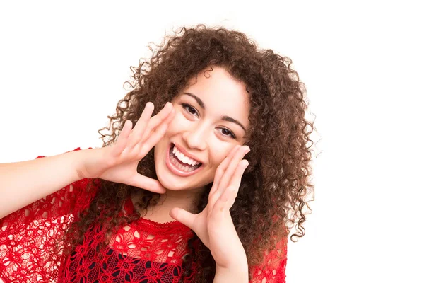 Mujer feliz — Foto de Stock