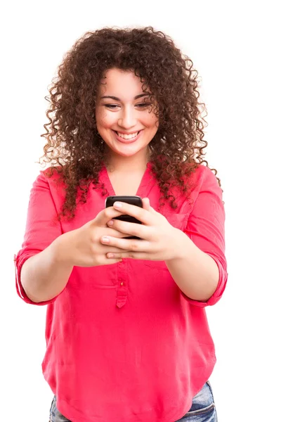 Mulher ao telefone — Fotografia de Stock