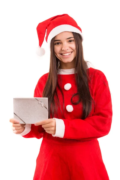 Santa claus vrouw — Stockfoto