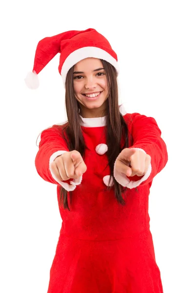 Santa Claus mujer —  Fotos de Stock