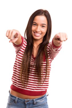 İşaret eden Kadın