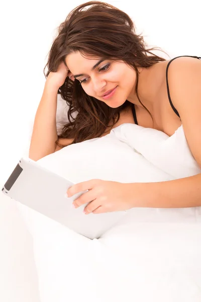 Woman in bed — Stock Photo, Image