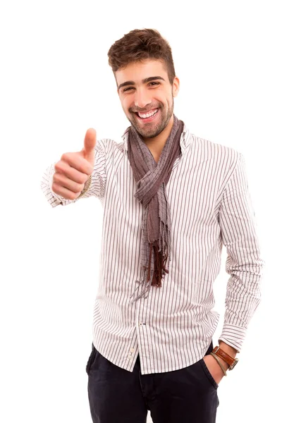 Man signaling ok — Stock Photo, Image