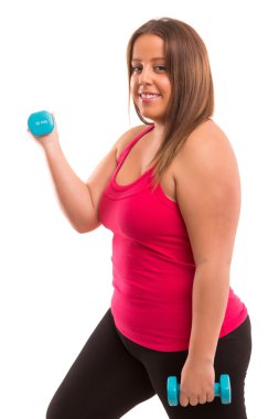 büyük kadın egzersiz