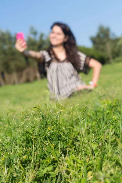 若い女性が — ストック写真