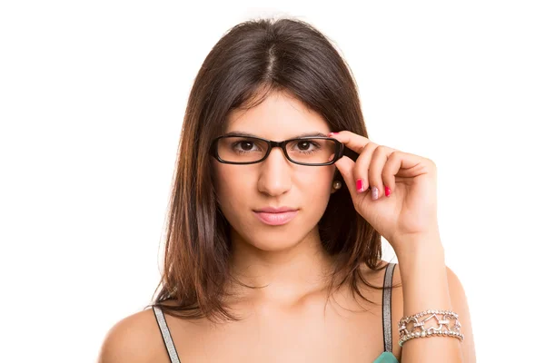 Gözlüklü kadın — Stok fotoğraf