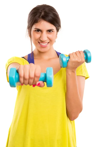 Woman exercising — Stock Photo, Image