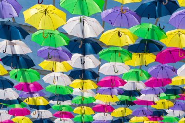 gökyüzü boyama şemsiye